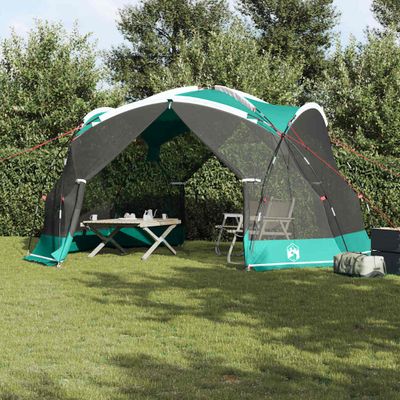 vidaXL Stan s moskytiérou so strechou Morská zelená 434 x 434 x 230 cm