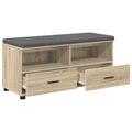 vidaXL Predsieňová lavica Sonoma dub 100 x 38 x 46 cm