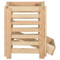 vidaXL Box na zemiaky 60x40x50 cm masívne borovicové drevo