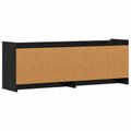 vidaXL TV skrinka 135 x 33 x 47 cm Čierny dub Kompozitné drevo