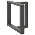 vidaXL Nohy konferenčného stolíka v tvare T, 2 ks, antracitové, 50x25x(42-43) cm, oceľ