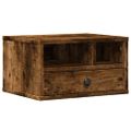 vidaXL Stojan na tlačiareň dymový dub 40x32x22,5 cm kompozitné drevo