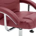 vidaXL Sklápacie kreslo s podnožkou vínovo-červené umelá koža