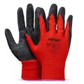Ochranné rukavice polyesterové, potiahnuté latexom, veľkosť 11 (2 páry), trieda 2121X – AMiO-04638