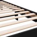 vidaXL Posteľný rám čierny 90x200 cm kompozitné drevo a kov