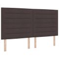 vidaXL Posteľ s pružinovým rámom Tmavohnedá 200 x 200 cm látka