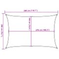 vidaXL Tieniaca plachta 160 g/m² modrá 2x3 m HDPE