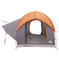 vidaXL Auto Stan Šedá a oranžová 239 x 210 x 210 cm Polyester a oceľ