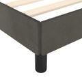 vidaXL Posteľ bez matraca tmavosivá 80x200 cm zamat