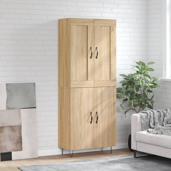 vidaXL Vysoká skrinka dub sonoma 69,5x34x180 cm spracované drevo