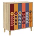 vidaXL Servírovacia skriňa ESSEN Sonoma 69 x 33 x 75 cm