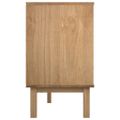 vidaXL Skrinka so zásuvkami OTTA, hnedo sivá 111x43x73,5 cm, borovica