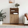 vidaXL Highboard Hnedá 60 x 36 x 110 cm Kompozitné drevo
