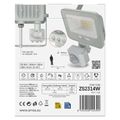 LED reflektor GLARO s pohybovým čidlom, 10 W, biely, IP54, 1000 lm, neutrálna biela