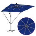 vidaXL Slnečník 249 x 249 x 250 cm Polyester a hliník Azurblue