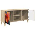 vidaXL TV skrinka HEESCH 102 x 33 x 50 cm Sonoma Kompozitné drevo