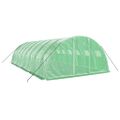 vidaXL Fóliovník s oceľovým rámom zelený 32 m² 8x4x2 m