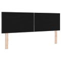 vidaXL LED hlavová doska Svetlosivá 160 cm Zamat