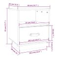 vidaXL Nočný stolík 40x34x45 cm masívne borovicové drevo