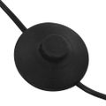 vidaXL Stojanová lampa čierna a zlatá 200 cm 5 x E14