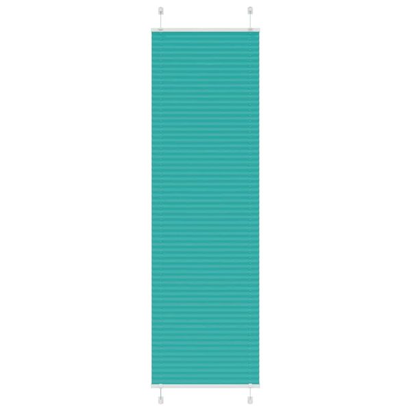 vidaXL Plisovaná roleta petrolejovo zelená 55x200 cm šírka látky 54,4 cm polyester