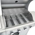 vidaXL Plynový gril s 5 horákmi strieborný nehrdzavejúca oceľ