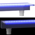 vidaXL Vodopádový prepad s RGB LED diódami akryl 108 cm