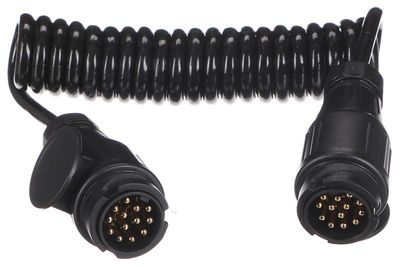 Propojovací spirálový kabel zástrčky tažného zariadenia TRAILER CABLE 4, 13-13pin, 3 m SIXTOL