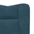 vidaXL kreslo Modrá 63 x 67 x 94 cm Zamat
