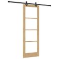 vidaXL Posuvné dvere ORKDAL 73,5 x 211 cm Prírodná a čierna