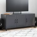 vidaXL TV skrinka antracit 100,5x39x43,5 cm oceľ