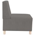 vidaXL Bezrúčková modulárna sofa jednotka 3 ks Svetlosivá