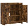 vidaXL Servírovacia skriňa Dymový dub 72 x 36 x 80 cm Kompozitné drevo