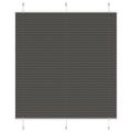vidaXL plisovaná roleta čierna 120x150 cm Šírka látky 119,4 cm