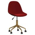 3086111 vidaXL Swivel Dining Chairs 6 pcs Wine Red Velvet(3x333501)