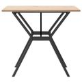 vidaXL Jedálenský stolík v tvare Y 80x80x75 cm borovica a oceľ