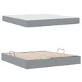 vidaXL Postel s úložným prostorem a matrací Svetlosivá 160 x 200 cm