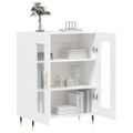 vidaXL Komoda biela 69,5x34x90 cm kompozitné drevo
