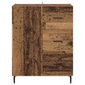 vidaXL Servírovacia skriňa so zásuvkou Staré drevo 69,5 x 34 x 90 cm