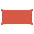 vidaXL Tieniaca plachta 160 g/m² tehlovočervená 2,5x4,5 m HDPE