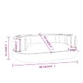 vidaXL Ergonomický penový matrac pre psa tmavosivý 88x65 cm umelá koža