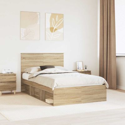 vidaXL Rám postele Sonoma 120 x 190 cm Masívne borovicové drevo