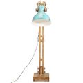 vidaXL Podlahová lampa 25 W šmuhovaná modrá 33x25x130-150 cm E27