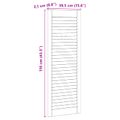 vidaXL Skříňové dvere s dverami 4 ks Prírodná 110 x 2,1 x 39,5 cm
