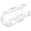 vidaXL Úložný box na káble pod stôl 2 ks Olivovo zelená 43 x 9 x 11 cm