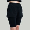 Dámske šortky 2in1 ULTRA Black - STRIX, veľkosť L, veľkosť oblečenia L