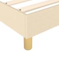 vidaXL Posteľný rám s boxspringom krémová 120x200 cm látka