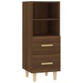 vidaXL Komoda hnedý dub 34,5x34x90 cm spracované drevo