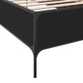 vidaXL Posteľný rám čierny 90x190 cm kompozitné drevo a kov