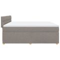 vidaXL Boxspring posteľ s matracom sivohnedý 200x200 cm látka